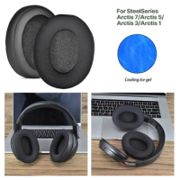 Replacement Ear Pads Cooling Gel Ear Cushion For SteelSeries Arctis 7/Arctis 5/Arctis 3/Arctis 1 Headphone Earpads