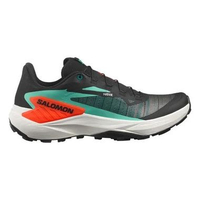 SALOMON - GENESIS, Men's Trail Running Shoes - Sepatu Trail Running Pria 40 BLACK/ELECTRIC GREEN