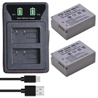 1800mAh NB-7L NB7L Battery with LED NB 7L Battery Charger for Canon PowerShot G10 G11 G12 SX30IS Camera