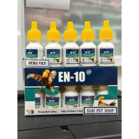 1 hộp 10 lọ en10 phân xanh,phân trắng,chậm tiêu,phân sống trên gia cầm lọ 10ml