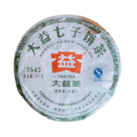 【茶韻】普洱茶2012年大益7542-201生茶茶餅(附茶樣10克.收藏盒各1)