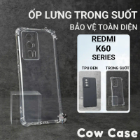 Ốp lưng dành cho Redmi K60, K60 Ultra, K60 Pro 5G trơn màu đen | Ốp lưng dành cho Xiaomi dẻo bảo vệ 