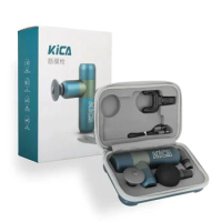 KiCA K2 Mini Electric Massage Gun Percussion Muscle Pain Relief Relaxation Quiet Handheld Body Massager with Photo Studio kits