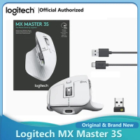 Original Logitech MX Master 3S Wireless Mouse 8000 DPI 2.4GHz Laser Wireless Bluetooth Office Mouse For Laptop PC