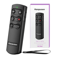 Hanpusen RMT-P1BTA Camera Remote Wireless Shutter Release Take Photos and Videos for Sony ZV-1F, A7RV, A7IV, ZV-E10, A6700, A7CR