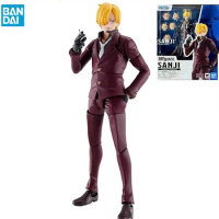 In Stock Bandai S.H.Figuarts SHF One Piece Sanji Onigashima Raid Spot Anime Character Model Toys