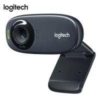 Logitech C310 HD 720P/30FPS Webcam with 5MP Photos Built-in MIC AutoFocus Web Camera