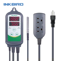 INKBIRD US Plug ITC-308&amp;308WIFI Heating &amp; Cooling Dual Relay Temperature Controller LCD Digital Thermometer Fridge Freezer