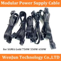PCIE 8pin CPU 8pin SATA molex 4pin Power Supply Cable for SAMA 80Plus Gold 500W/550W/600W/750W modular PSU