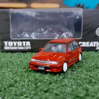 Diecast Miniatur Toyota Starlet merah skala 1:64