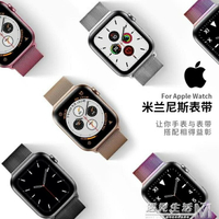 適用蘋果米蘭尼斯錶帶iwatch5手錶五代個性潮apple watch4/3/2/1代 免運開發票