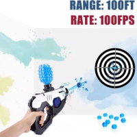 Gel Ball Blaster Tracer with 5000 Beads, Backyard Fun and Outdoor Activities-Fighting Shooting Games