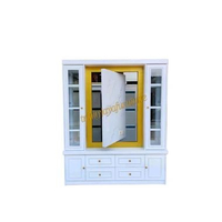 TrinityJayafurniture Partisi TV Putar Pembatas Ruangan Bahan Multiplek Desain Modern untuk Ruang Tam