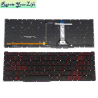 RU Red Backlit Russian Keyboard for Acer Nitro 5 AN515-57-73DH 584Y AN515-56-7183 Gaming Laptop Keyboards Backlight LG5P_N10BRL