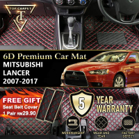 Top Carpet MITSUBISHI LANCER ( 2007 - 2017 ) 6D PU Leather Car Carpet VIP Car Mat Floor Mat Alas Kak