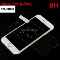 SZAICHGSI tempered glass screen protector 0.26mm 9H protective glass films for apple iphone7 Plus wholesale 200pcs/lot
