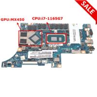 5B21B89991 GLI42 LA-K481P For Lenovo Ideapad 5 Pro-14ITL Laptop Motherboard Systems Board i7-1165G7/i5-1155G7 16G MX450 GPU