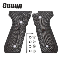 Guuun G10 Grips For Beretta 92FS, Custom Non-slip 92 Handle Panel Sunburst Texture