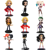 Bandai Marvel Legends Anime Figure Qposket Edition Suicide Squad Harley Quinn Genuine Model Action Figure Toys for Children