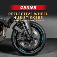 Used For CFMOTO 450NK Safety Reflective Wheel Hub Sticker Kits Of Bike Accessories Rim Decoration Protection Refit Decals