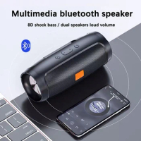 Bluetooth Speaker 8D mini Soundbar Dual Speaker Stereo Tfusb Playback Fm Voice Broadcasting Portable Subwoofer Wireless Speaker
