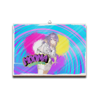 Poster dinding kayu anime vtuber\tHI STREET TIME MOONA HOSHINOVA\t-\tHOLOLIVE ID\tmaterial MDF