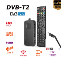Europe H.265 HEVC DVB-T2 tuner DVB-C PVR High-Definition DVB-T Digital TV Set-Top Box Support WIFI Y0UTUB for Europe vs v7 TT
