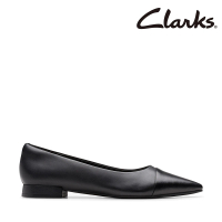 【Clarks】女鞋 Sensa15 Joy 鞋面拼接設計低跟尖頭鞋 平底鞋(CLF82600D)