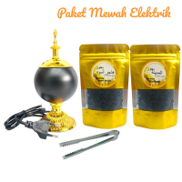 Paket mabhkara wadah tempat elektrik bukhur aromaterapi bakhor dupa