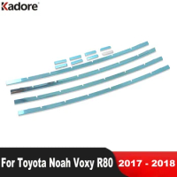 Front Center Grille Grill Cover Trim For Toyota Voxy Noah R80 2017 2018 Steel Car Racing Grill Molding Garnish Strip Accessories