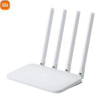 Original Xiaomi Mi WIFI Router 4C Roteador APP Control 64 RAM 802.11 b/g/n 2.4G 300Mbps 4 Antennas Wireless Routers Repeater