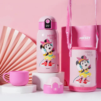 【Disney 迪士尼】智能顯溫316不鏽鋼一杯三蓋保溫杯 600ml/650ml-禮盒裝(顯溫保溫瓶)