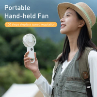 Vissko Mini Portable Fans Handheld USB Rechargeable Fan Mini Desktop Air Cooler Outdoor Fan Cooling Travel Hand Fans