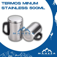 Gelas Termos Mug Stainless 500ml Cangkir Minum Air Panas Dingin