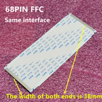 100PCS/ 68pin FFC cable is applicable to the latest LCD logic board (t-con FFC) with a width of 38mm