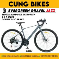 Sepeda Roadbike Gravel EVERGREEN JAZZ 700C Road Bike 3 x 7 Speed rem disc brake ABU