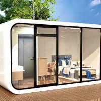 20FT 40FT Outdoor Modern Popular Prefab House Tiny House Mobile Working House Office Pod Apple Cabin