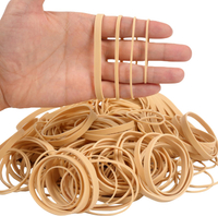 HAIDIBAO-Rubber Bands Assorted Sizes Beige Elastic Bands rubber bands office supplies 227g/0.5lbs si