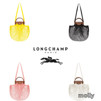 [ LONGCHAMP seller ] Original Longchamp Le Pliage Filet Shoulder Bag Woven Bags Mesh Bags Handbags Women's Bags