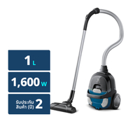 อีเลคโทรลักซ์ เครื่องดูดฝุ่น รุ่น CompactGo Z1230CB ขนาด 1600 วัตต์ สีเคลียร์ บลู