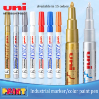 15colors Japan Paint Marker UNI PX-21 Notes Industrial Pen Round Head Thick Oily Permanent Marker Tyre Touch-up Paint Graffiti