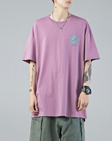 FINDSENSE X  男生日系印花寬輕短袖T恤