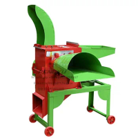 4-Cutter Head Agriculture Cattle Feed Grass Crusher / Straw Bale Hammer Mill / Hay Bale Grinder Chaff Cutter Machine