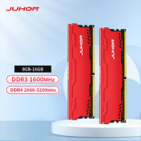 JUHOR Memoria Ram DDR4 16G 8GB 2666MHz 3200MHz DDR3 8GB 1600MHz Desktop Computer Gaming Rams