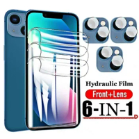 Full Cover Hydrogel Film For iPhone 13 12 11 Pro Max Screen Protector 13 12 Mini camera lens Tempered soft Glass for Apple 13Pro