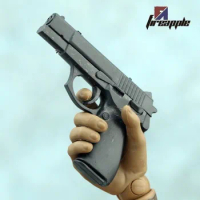 1/6 Scale 4D Type 92 Black Pistol Model Soldier Accessory Weapon Annex Plastic Gun Simple Model for 12" Action Figure