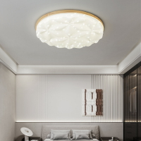 滿天星吸頂燈年新款日式原木風格led燈具創意溫馨房間臥室燈