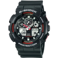 【CASIO 卡西歐】無限Tough精神G-SHOCK系列(GA-100-1A4)