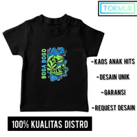 Baju Kaos Anak Channa Snakehead fish Boga bogo Umur 3-12 Tahun Cotton Combad 30S Tokmur.Kids