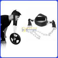Head Harness Belt Neck Traps Weight Lifting Chain Fitness Gym - PR-001